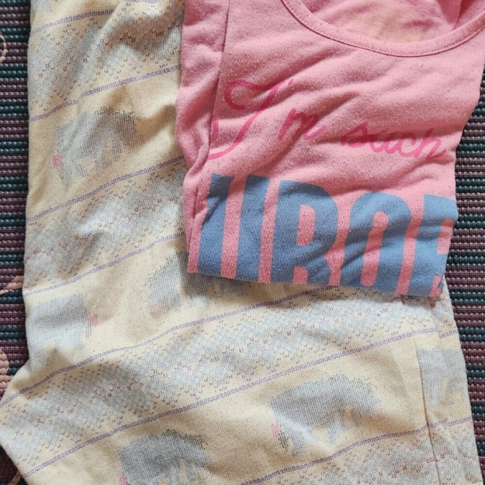 Pink Pajama Bundle — 2-Piece Set — Women’s Size M — Good Condition